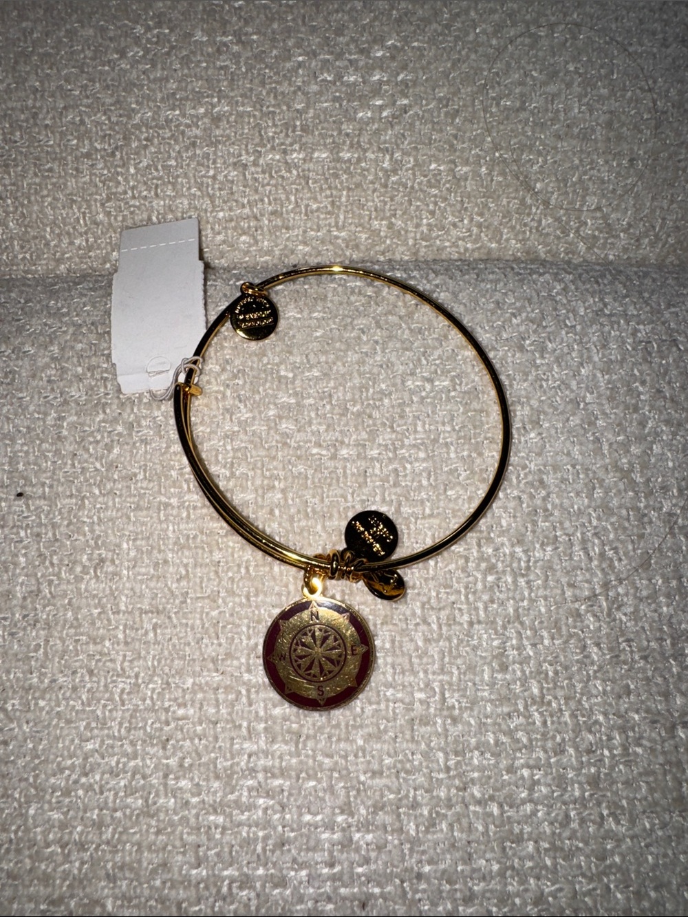 Alex and Ani Gold Compass Charm Bangle NWT